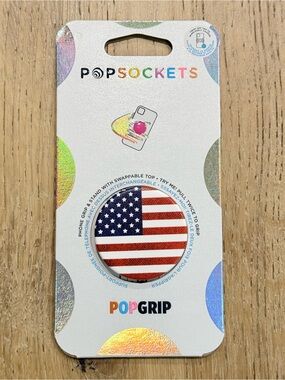 PopSocket PopGrip Phone Grip - American Flag (Red, White, Blue)